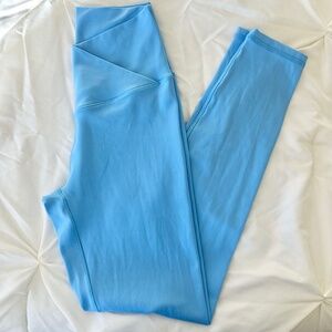 Offline by aerie Real Me High Waisted Crossover Legging Blue Vinyl